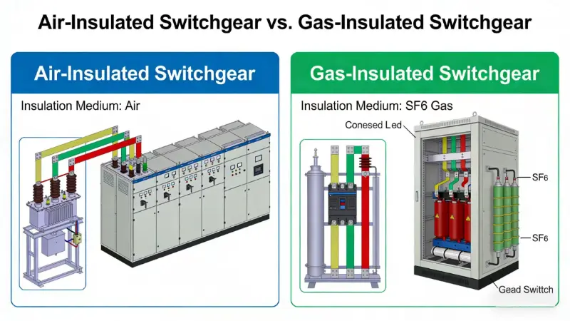 Apa bedane antarane switchgear AIS lan GIS?
