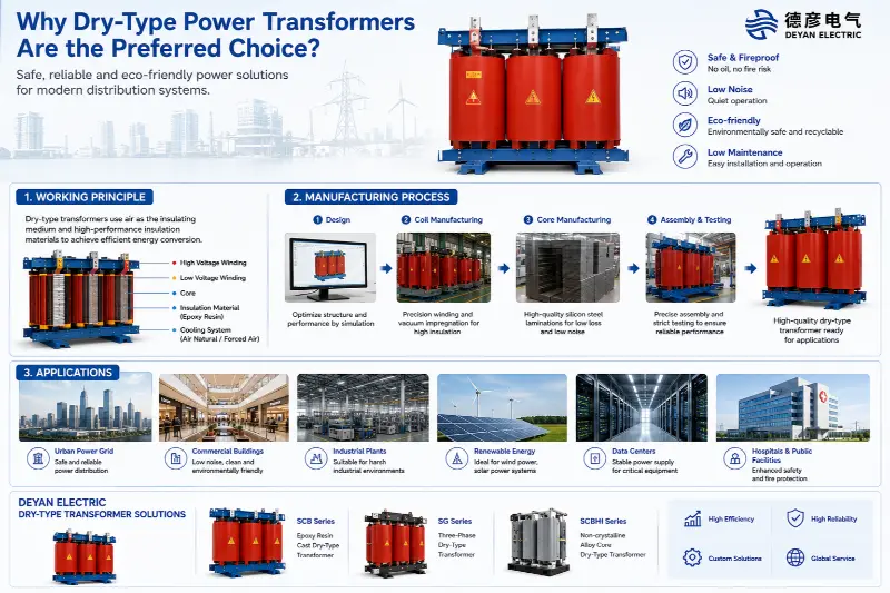 Napa Transformator Daya Tipe Kering Dadi Favorit Anyar ing Sistem Distribusi Daya Modern?
