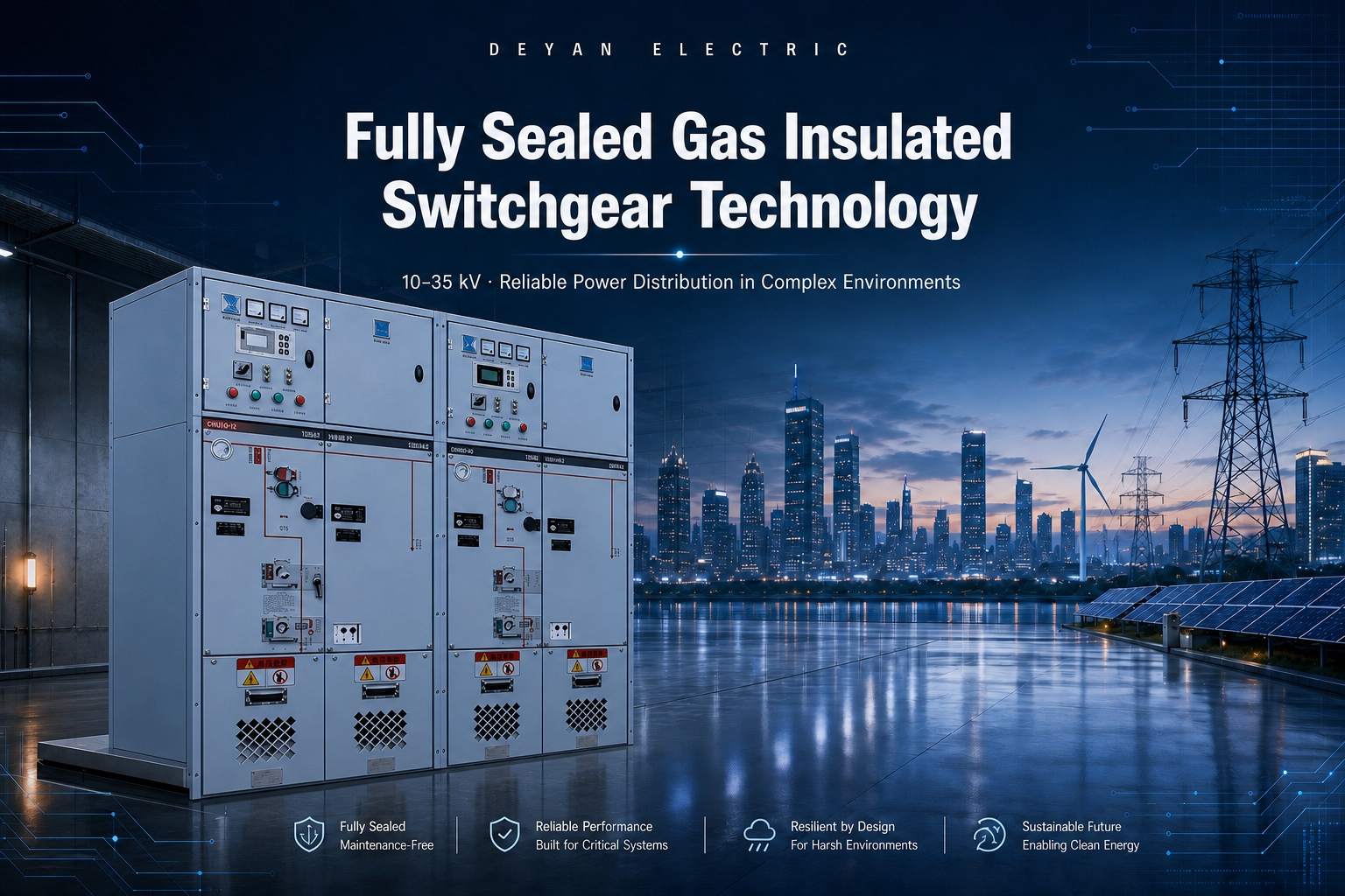 Teknologi Switchgear Terisolasi Gas sing Disegel kanthi Lengkap Ngidini Distribusi Daya sing Bisa Dipercaya ing Lingkungan Komplek