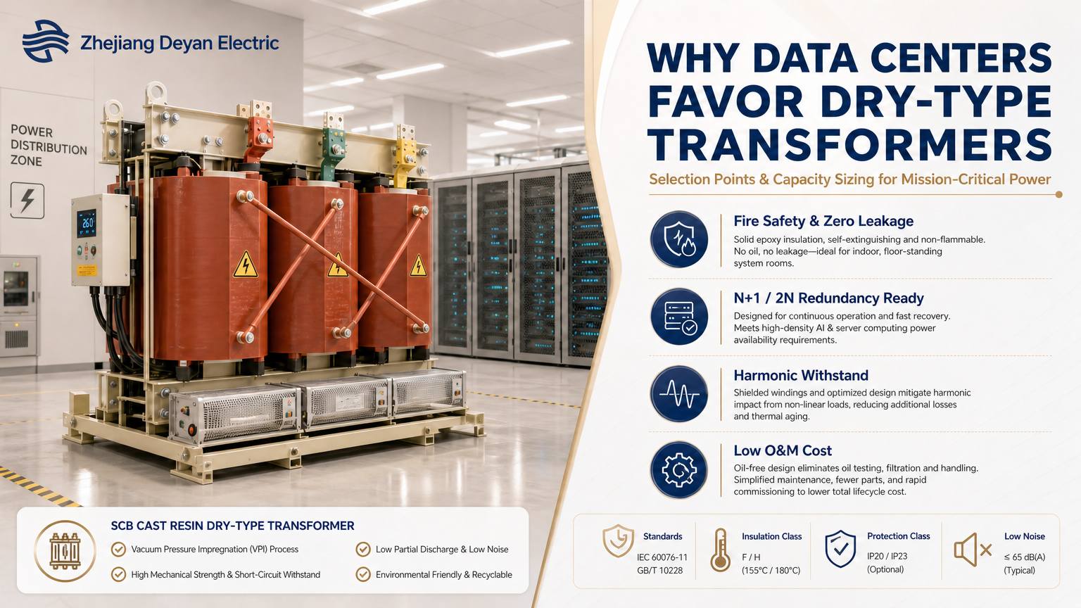 Napa Pusat Data milih Transformer Tipe Kering?