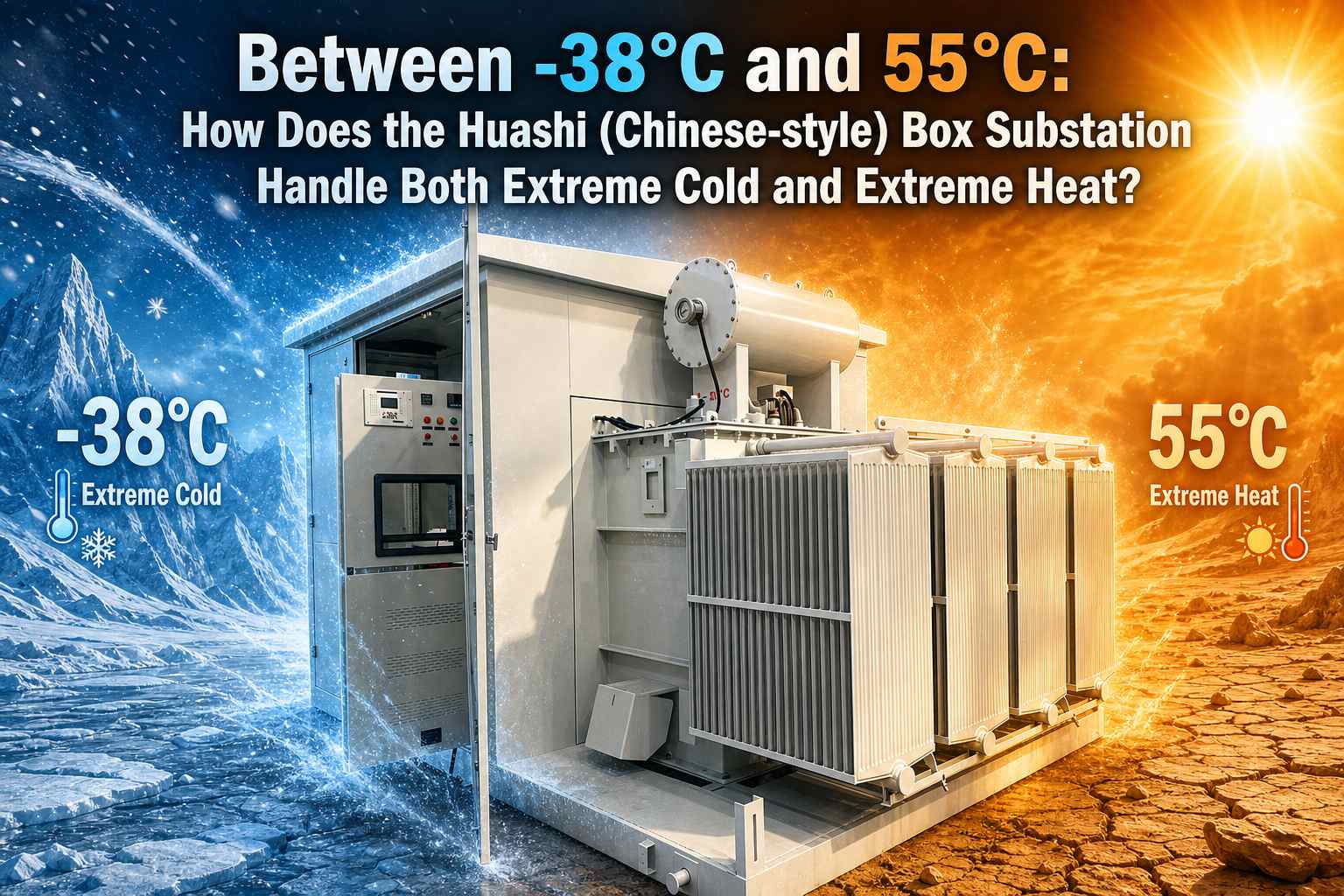 Antarane -38°C lan 55°C: Carane Gardu Kotak Huashi (gaya Cina)